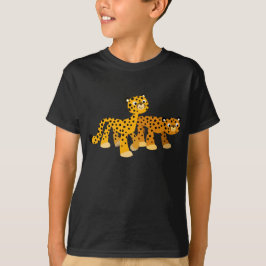 Cute Tecknad Cheetahs Children T-Shirts