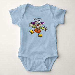 Cute Tecknad Clown Tittar för Baby Hugs T Shirt