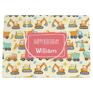 Cute Tecknad Construction Fordon