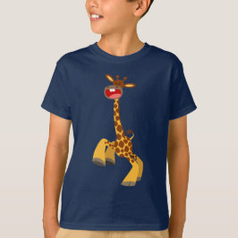 Cute Tecknad Dancing Giraffe Boys T-Shirts