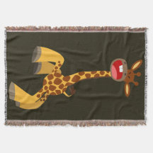 Cute Tecknad Dancing Giraffe