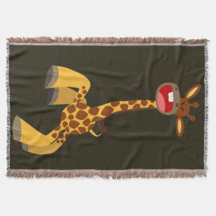Cute Tecknad Dancing Giraffe Mysfilt