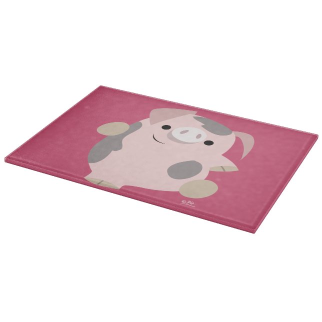 Cute Tecknad Dancing Gris Clearboard Board (Hörn)