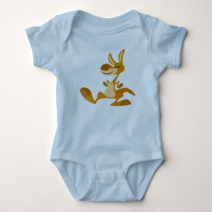 Cute Tecknad Dancing Kangaroo Baby Apparel T Shirt