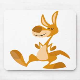 Cute Tecknad Dancing Kangaroo Mousepad Musmatta