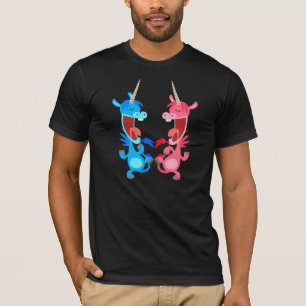 Cute Tecknad Dancing Unicorns T-Shirt