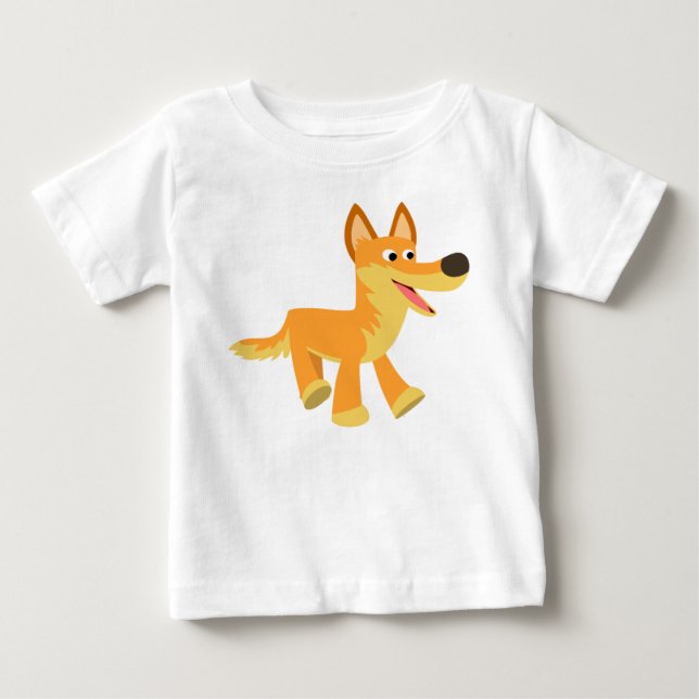 Cute Tecknad Dingo Baby T-Shirt (Framsida)