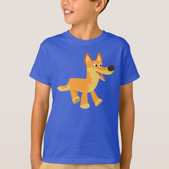 Cute Tecknad Dingo Children T-Shirt (Framsida)