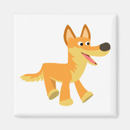 Cute Tecknad Dingo Magnet
