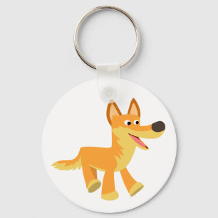 Cute Tecknad Dingo-nyckelkedja Nyckelring