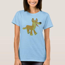 Cute Tecknad Dingo Women T-Shirt
