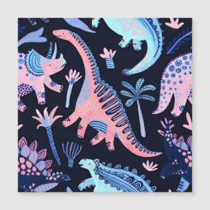 Cute tecknad dinosaurs mönster.