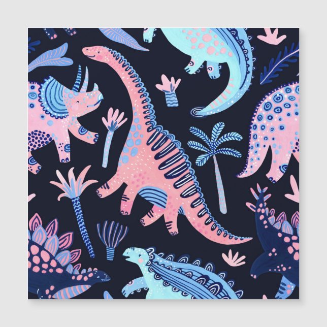 Cute tecknad dinosaurs mönster. (Framsida)