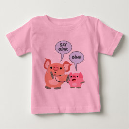 Cute Tecknad Doktor och Patient Baby T-Shirts