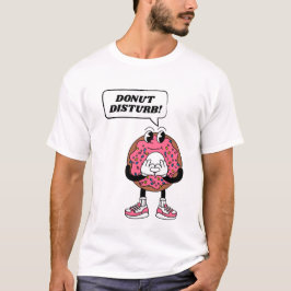 Cute Tecknad Donut Pun Tee | Foodie Gift