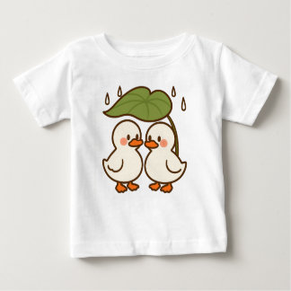 Cute tecknad Ducklings Sharing Löv children T-Shir T Shirt