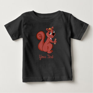 Cute tecknad-ekorre med jordnöt T-Shirt
