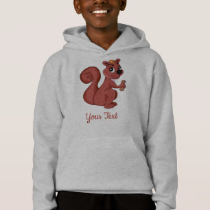 Cute tecknad-ekorre med jordnötter t shirt