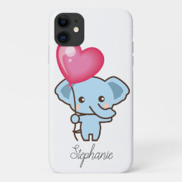 Cute Tecknad Elephant Personlig Cell Mobilare