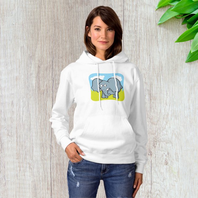 Cute Tecknad Elephant Roligt Jungle Animal T Shirt (Skapare uppladdad)