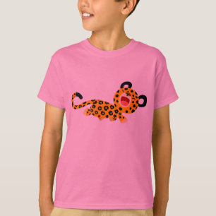 Cute Tecknad Facetious Leopard Children T- Shirt Tröja