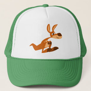 Cute Tecknad Fånig Kangaroo Hat Keps