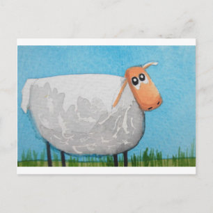 Cute tecknad får Gordon Bruce art Vykort