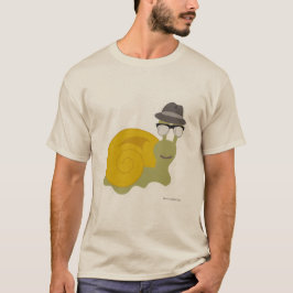 Cute Tecknad Fedora Hepcat Snigel Character T Shirt