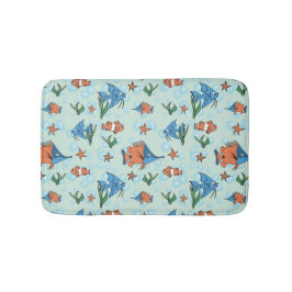 Cute Tecknad Fish Badrumsmatta