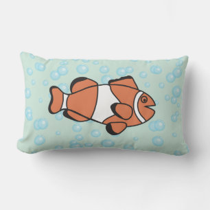 Cute Tecknad Fish Lumbarkudde