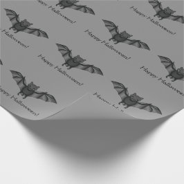 Cute Tecknad Fladdermus Mönster med Happy hallowee Presentpapper