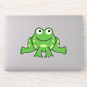 Cute Tecknad Frog Klistermärken