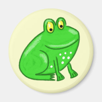 Cute Tecknad Frog Magnet