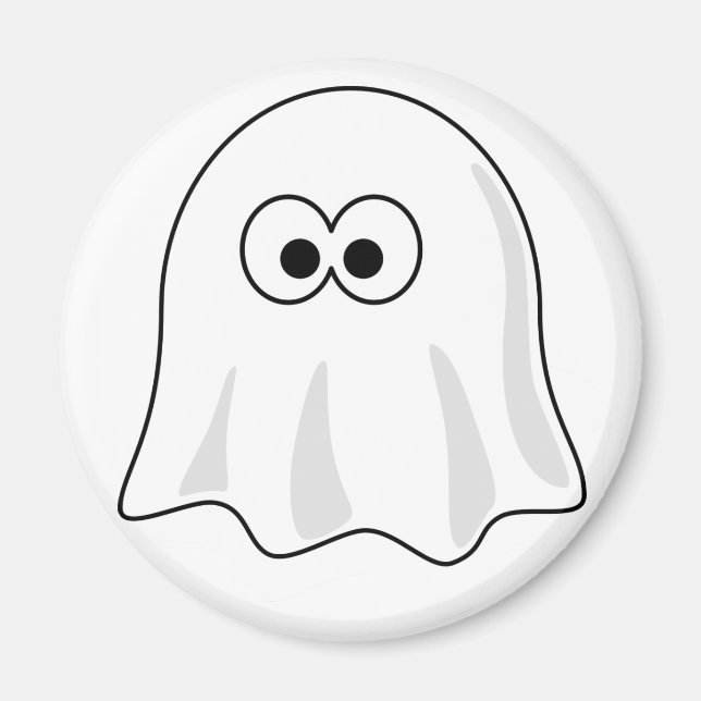 Cute Tecknad Ghost Magnet (Framsidan)