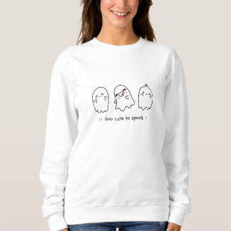 Cute Tecknad Ghost Women's Sweatshirt T Shirt