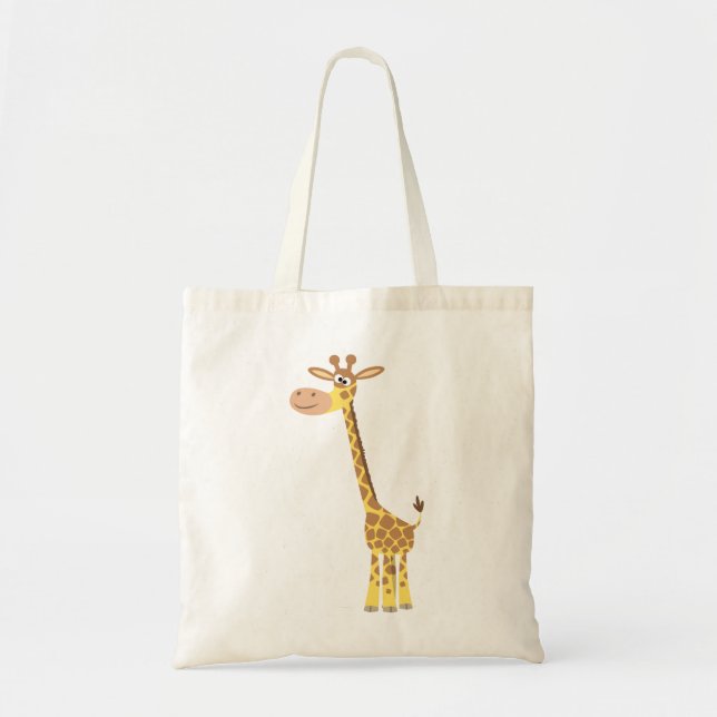 Cute Tecknad Giraffe Bag Tygkasse (Framsidan)