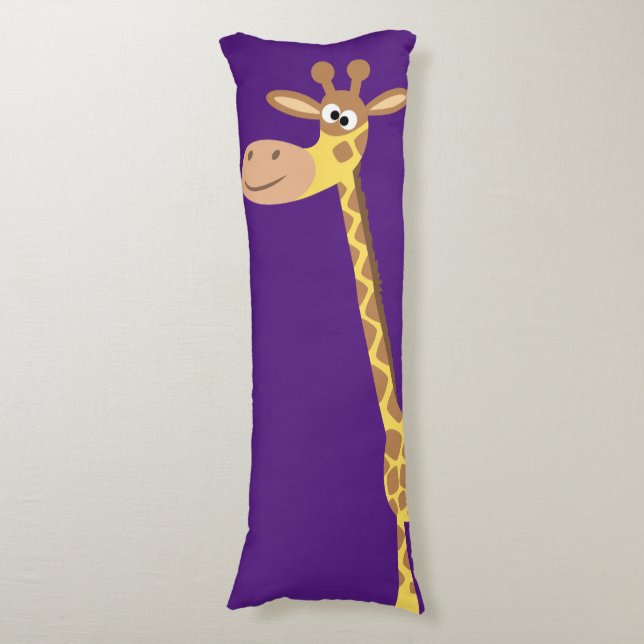 Cute Tecknad Giraffe Body Pillow Kroppskudde (Framsidan Vertikal)