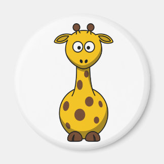 Cute Tecknad Giraffe Clipart Magnet