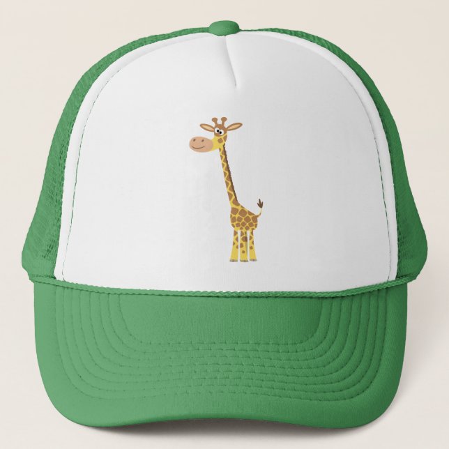 Cute Tecknad Giraffe Hat Keps (Framsida)