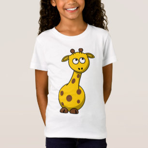 Cute Tecknad Giraffe T Shirt