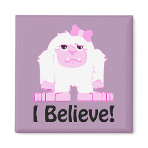 Cute Tecknad Girl Yeti