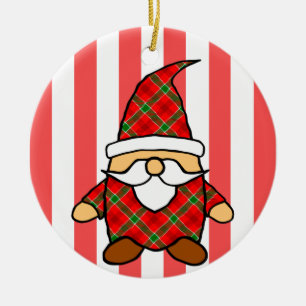 Cute Tecknad Gnome Teckning Ceramic Ornamic Julgransprydnad Keramik