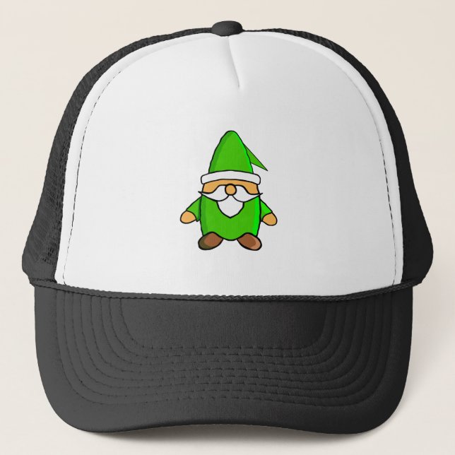 Cute Tecknad Gnome-Truckerkeps Keps (Framsida)
