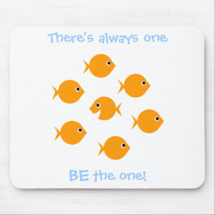 Cute Tecknad Goldfish-inspirerande För barn Musmatta