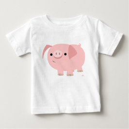 Cute Tecknad Gris Baby T-Shirt
