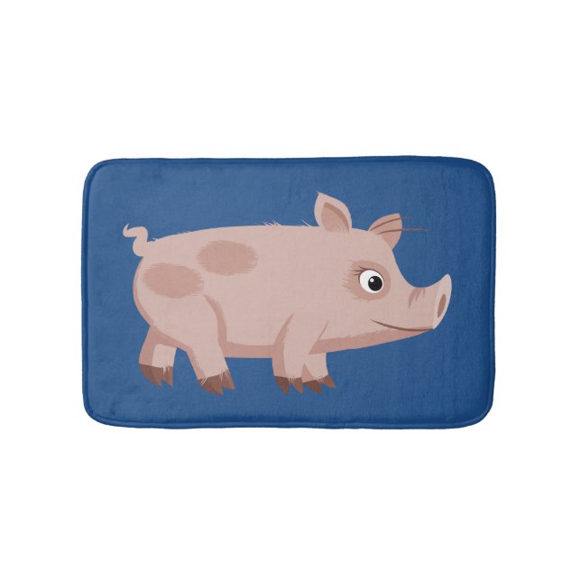 Cute Tecknad Gris Bath Mat Badrumsmatta (Framsidan)