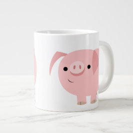 Cute Tecknad Gris Jumbo Mugg
