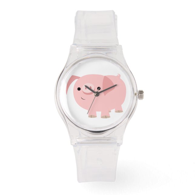 Cute Tecknad Gris Watch Armbandsur (Framsida)