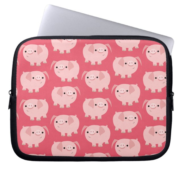 Cute Tecknad Grisar Laptop sleeve (Framsidan)
