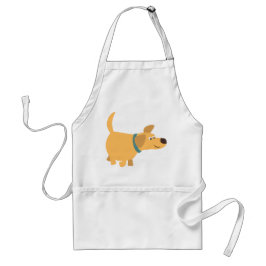Cute Tecknad Gult Labrador Apron Förkläde